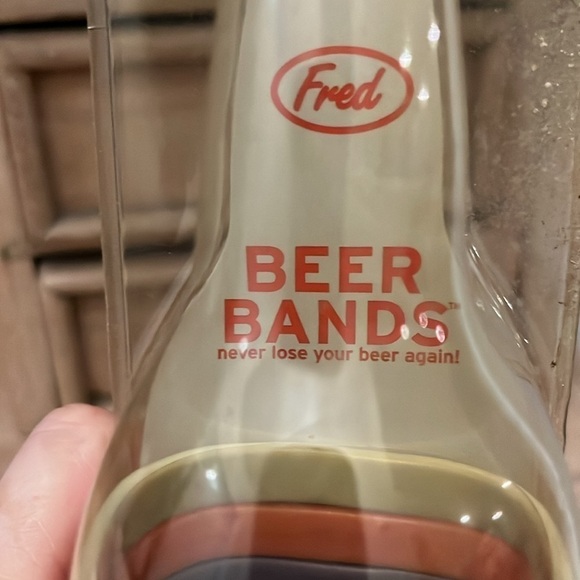 Fred Beer Bands New Bottle Tags Drink Markers “Mine” Silicone - Picture 5 of 8